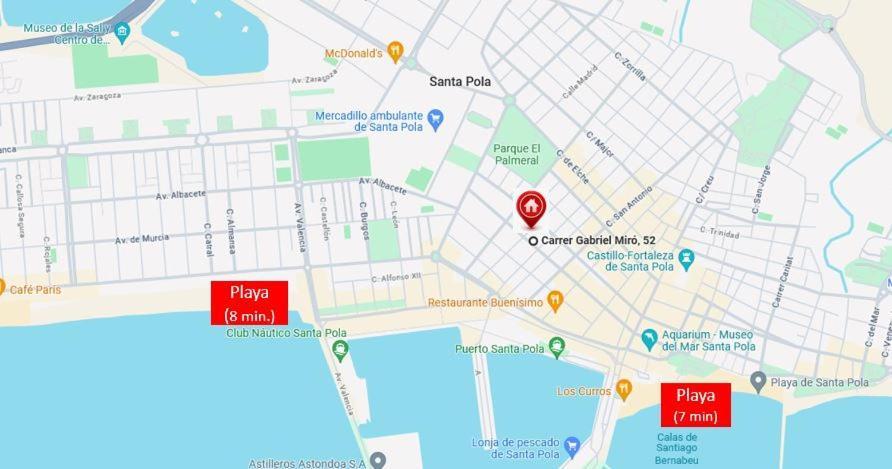 Centrico Apartamento Con Todo A Estrenar En La Playa Santa Pola Kültér fotó